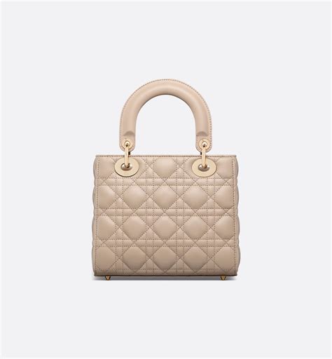 small lady dior warm taupe